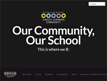 Tablet Screenshot of hadleylearningcommunity.org.uk